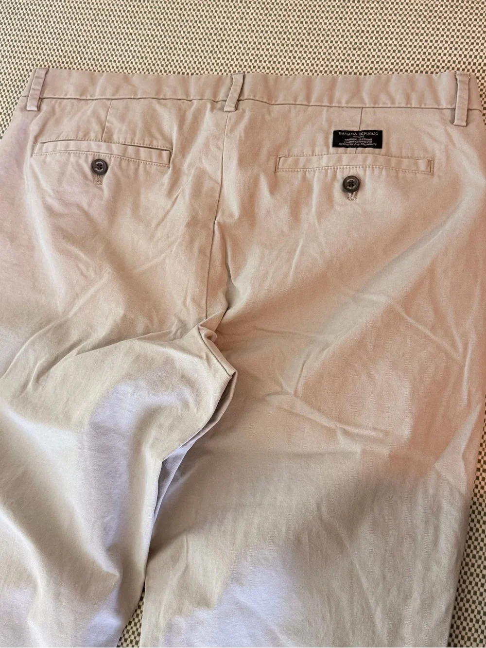 Banana Republic Men's Mason Chino- Light Tan 35x30 #108